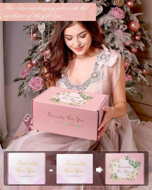 Luxury Birthday Gift Box for Her – Unique Pamper Hampers with Relaxation Bath & Self-Care Treats for Women, Mum, Wife, Sister, Friends & Girls